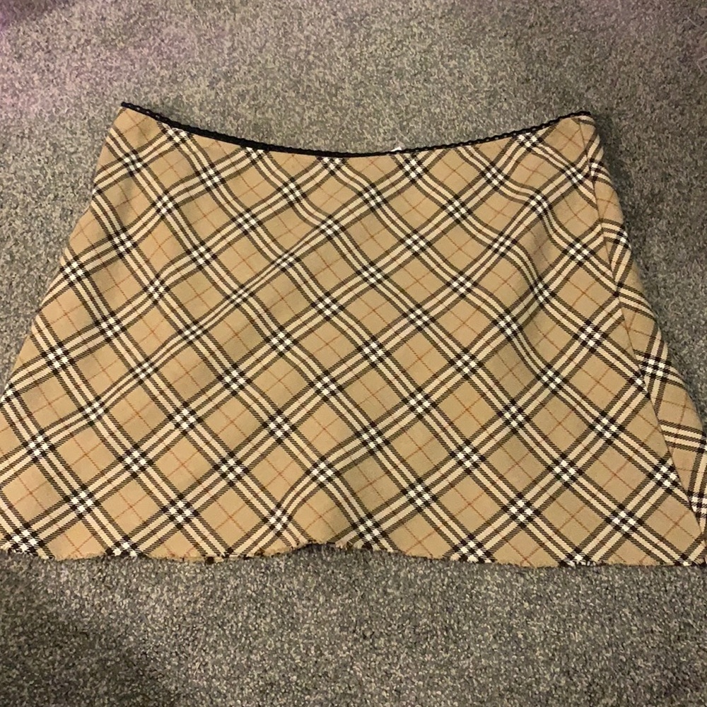 plaid mini skirt